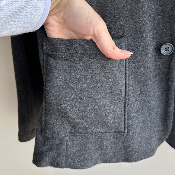 Tahari Dark Grey Stretch Sweatshirt Blazer, Casual Workwear, Size Medium - Picture 8 of 16